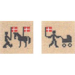 Borduurpakket Wenskaarten-set van 2 Haandarbejdets Fremme 42-9995.02