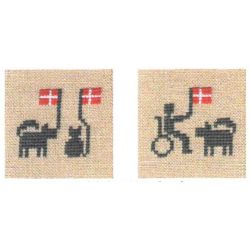 Borduurpakket Wenskaarten-set van 2 Haandarbejdets Fremme 42-9995.05