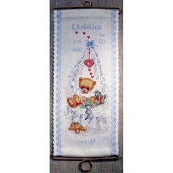 Borduurpakket Geboortetegel Christian Oehlenslager 09808