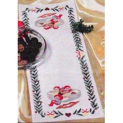 Borduurpakket Loper kerstkabouters Oehlenslager 12105