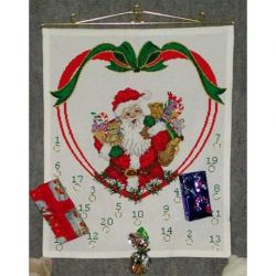 Borduurpakket Adventskalender Kerstmanhart Oehlenslager 12126