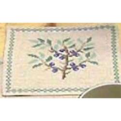 Borduurpakket Placemat blauwe bessen Oehlenslager 33014