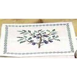 Borduurpakket Placemat blauwe bessen Oehlenslager 33015