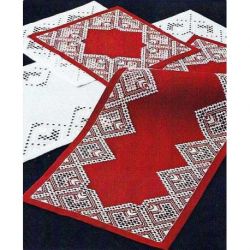 Borduurpakket Kleedje hardanger wit Oehlenslager 42607