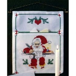 Borduurpakket Adventskalender Kerstman schrijft Oehlenslager 58207