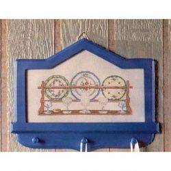 Borduurpakket Handdoekrek borden en glazen Oehlenslager 65122