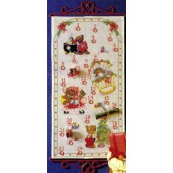 Borduurpakket Adventskalender beertjes Oehlenslager 66226