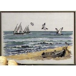 Borduurpakket Zeegezicht Oehlenslager 67501