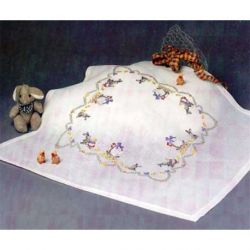 Borduurpakket Tafelkleed bloemen Oehlenslager 67555