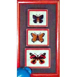 Borduurpakket 3 Vlinders Oehlenslager 70120