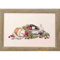 Borduurpakket Stilleven brood en groentes Oehlenslager 84250