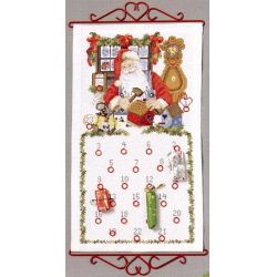Borduurpakket Adventskalender Kerstman Oehlenslager 84603