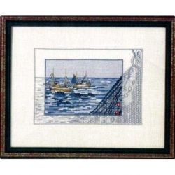 Borduurpakket Boten en net Oehlenslager 84808