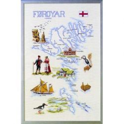 Borduurpakket Landkaart Far-Oer Oehlenslager 88007