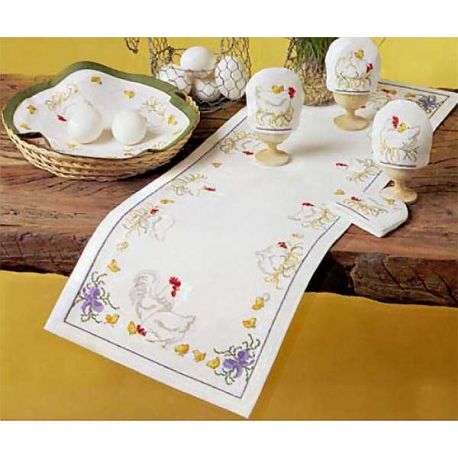 Borduurpakket Eierwarmers kippen Oehlenslager 99512