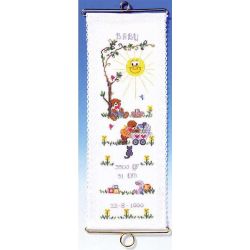 Borduurpakket Geboortetegel Baby met zon Oehlenslager 99526