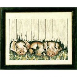 Borduurpakket Drie varkens Oehlenslager 99555