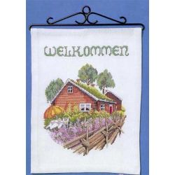 Borduurpakket Boerderij met tuin Oehlenslager 99557