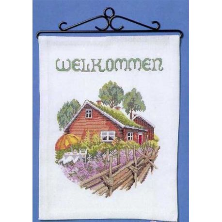 Borduurpakket Boerderij met tuin Oehlenslager 99557