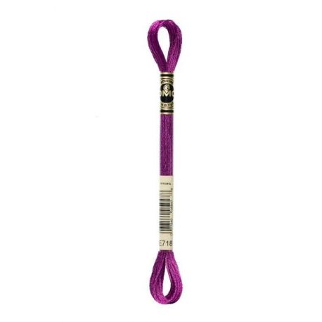 Borduurgaren DMC Mouline Light Effects-317W-6-draads splijtzij-E 718