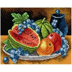 Voorbedrukt stramien stilleven fruit Orchidea 1934