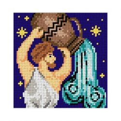 Voorbedrukt stramien sterrenbeeld waterman Orchidea 2093