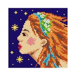 Voorbedrukt stramien sterrenbeeld maagd Orchidea 2155