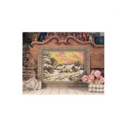 Voorbedrukt stramien winterlandschap Orchidea 2526