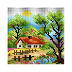 Voorbedrukt stramien zomer Orchidea 2598