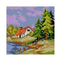 Voorbedrukt stramien zomer Orchidea 2612