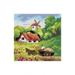 Voorbedrukt stramien oogsten Orchidea 2743