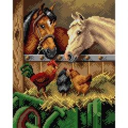 Voorbedrukt stramien boerderijvrienden Orchidea 2772H