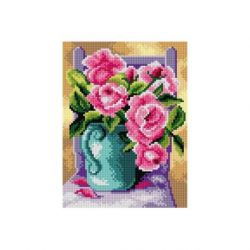 Voorbedrukt stramien stilleven Orchidea 2893F