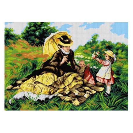 Voorbedrukt stramien zomer picknick Orchidea 2915R