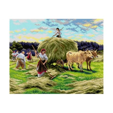 Voorbedrukt stramien hooien Orchidea 2928M