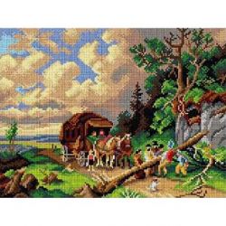 Voorbedrukt stramien verhuizen Orchidea 2931J