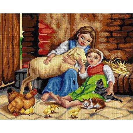 Voorbedrukt stramien kinderen Orchidea 2940M