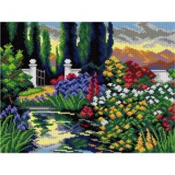 Voorbedrukt stramien tuin van geluk van Robert Atkinson Fox Orchidea 3110J