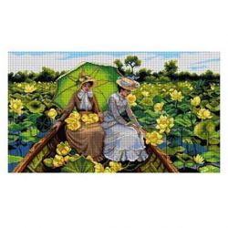 Voorbedrukt stramien lotusbloemen Orchidea 3195R