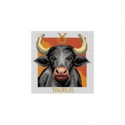 Voorbedrukt stramien sterrenbeeld stier Orchidea 3200H