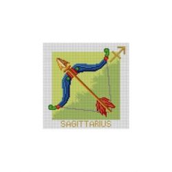 Voorbedrukt stramien sterrenbeeld boogschutter Orchidea 3209H