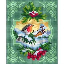 Voorbedrukt stramien winterlandschap Orchidea 3257H