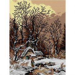 Voorbedrukt stramien winter in Lyon Orchidea 3265J