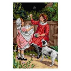 Voorbedrukt stramien bellenblazen Orchidea 3298L