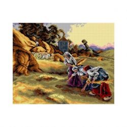 Voorbedrukt stramien naar Leon Augustin Lhermite - oogsten Orchidea 3415