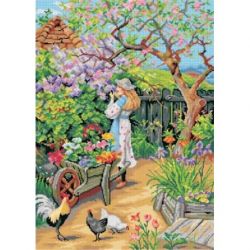 Voorbedrukt stramien naar William Stephen Coleman - Lentebloemen Orchidea 3516R