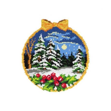 Smyrna-Knoopkleed winter kerstbal Orchidea 4186