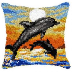 Smyrna-Knoopkussen dolfijnen Orchidea 4197