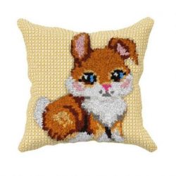 Borduur-smyrnapakket kussen konijn Orchidea 4501