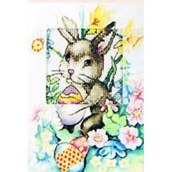 Borduurpakket wenskaart pasen 4 Orchidea 6221